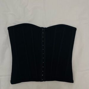 PrettyLittleThing Black Corset Top